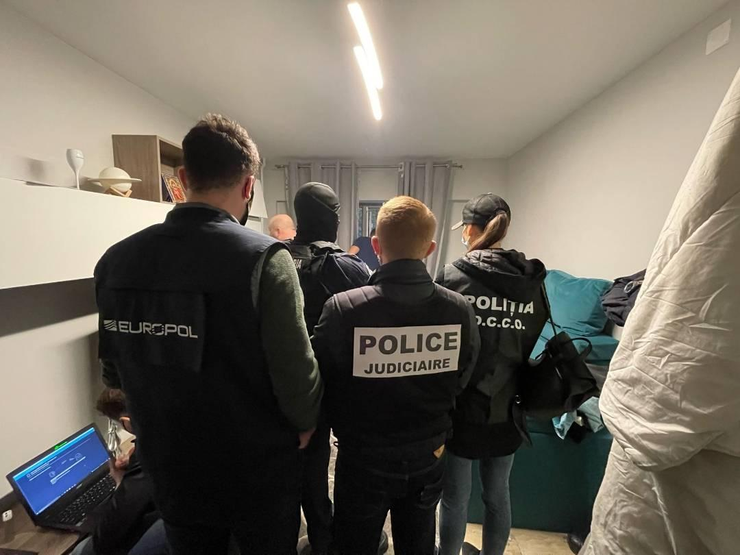 Romanian police operation in partnership with Europol, which captured two more involved in REvil's ransomware campaigns. Photo: Europol.